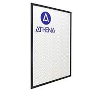 Athena Thin Satin Black Picture Frame (Poster Size, 61 x 91.5 cm) Portrait or Landscape Photo Frame with Clear Styrene Sheet & Wall Mounted Hook for Photos, Pictures, Posters, Decor, Certificate Frame