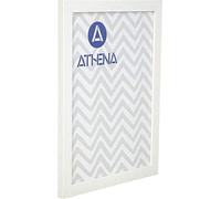 Athena White Woodgrain Premium Wood Picture Frame - 10" x 8" with Clear Styrene Sheet & Wall Mounted Hook