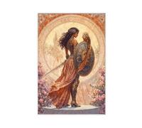 Athena Wisdom Goddess Greek Goddess Athena Canvas Poster Wall Art Decor Print Picture Paintings for Living Room Bedroom Decoration 12x18inch(30x45cm)