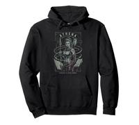 Athena with Owl and Spear Ancient Wisdom and Strategy Art Pullover Hoodie