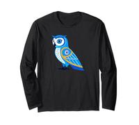 Athenian Owl - Greek Evil Eye - Evil Eye Athenian Owl Long Sleeve T-Shirt