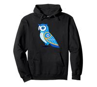 Athenian Owl - Greek Evil Eye - Evil Eye Athenian Owl Pullover Hoodie