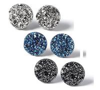 Atheniz Magnetology Lymphvity Germanium Earrings, Amo'Thea Lymphactive Mag Studs, Magnetic Stud Non Piercing Acupressure Earrings, Crystal Magnetic Therapy Earrings (3PCS,6mm)