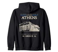 Athens Acropolis Vintage Travel Zip Hoodie