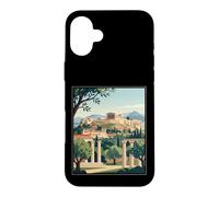 Athens Greece Acropolis Ancient Ruins Vintage Travel Artwork Case for iPhone 16 Plus