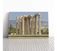 Athens Greece Canvas Print | Gallery Wrapped 30mm Frame Wall Art | 30x20 inches | Ready to Hang | Modern Picture | Living Room Bedroom Lounge Office