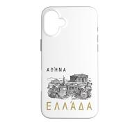Athens Greece in Greek Language with Gr rchitecture Case for iPhone 16 Plus