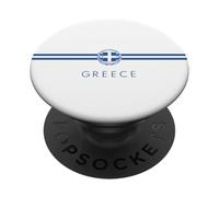 Athens Greece National Flag Hellene Emblem Greek Heritage PopSockets Adhesive PopGrip