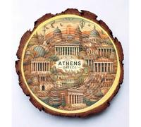 Athens Greece Souvenir - Mythology Inspired Wood Plaque Ideal for Ancient History Buffs & Greek Culture Collectors
