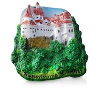 Athens Greece Souvenir Refrigerator Magnet, Parthenon and Caryatids Design, 3D Resin (Romania)