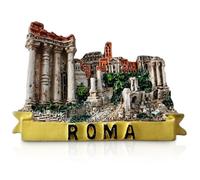 Athens Greece Souvenir Refrigerator Magnet, Parthenon and Caryatids Design, 3D Resin (Rome)