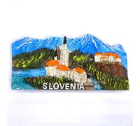 Athens Greece Souvenir Refrigerator Magnet, Parthenon and Caryatids Design, 3D Resin (Slovenia)