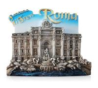 Athens Greece Souvenir Refrigerator Magnet, Parthenon and Caryatids Design, 3D Resin (Trevi Fountain)