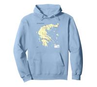 Athens Greece Train Railway - Souvenir Route Map Europe Pullover Hoodie