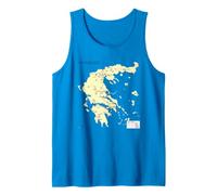 Athens Greece Train Railway - Souvenir Route Map Europe Tank Top