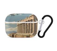 Athens Greece Travel Compatible with Airpod Pro Case Cover Skin with Keychain