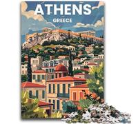 Athens Jigsaw Puzzles 2000 Pieces for Adults Teens, Stress Reliever Staycation Kill Time Enhance Love between Couples 2000pcs(70x100cm)
