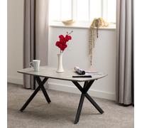 ATHENS OVAL COFFEE TABLE - CONCRETE EFFECT - CONCRETE EFFECT - SECONIQUE | TJ Hughes