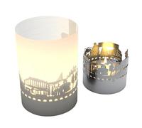 Athens Skyline Gift Tube Shadow Play Candle - Stunning Souvenir Projecting Iconic Landmarks - Perfect Athens Memorabilia for Fans!