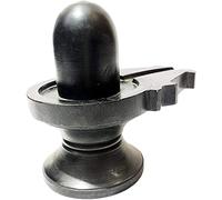 athizay 7 cm Black Stone Shivling for Pooja | Handcrafted Shiva Lingam Idol for Home Temple, Meditation & Shravan Worship | Natural Stone Spiritual Gift