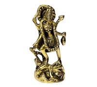 athizay Brass Kali Statue Standing on Shiva | 11 cm Goddess Kali Idol for Home Temple, Puja & Spiritual Decor | Handcrafted Solid Brass Kali Figurine for Meditation Space or Gifting