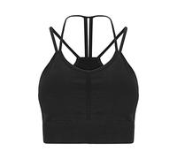 ATHLECIA Women's Flowee Sports Bra, 1001 Black, S-M