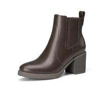 Athlefit Women's Slip On Elastic Chelsea Ankle Boots | 2.76-inch Chunky Block Heeled Short Booties Shoes, Non-slip Outsole, Round Toe, for Daily Wear, Office Work, Casual Outing