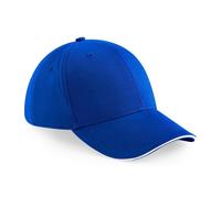 Athleisure Cotton Baseball Cap Pack of 2 Beechfield Bright Blue One Size