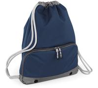 Athleisure Water Resistant Drawstring Sports Gymsac Bag Bagbase Navy One Size