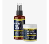 Athlete’s Foot Spray & Powder Bundle - Dual Action Relief for Itchy, Cracked Skin | Antifungal, Soothing Formula with Essential Oils | Absorbs Moisture, Eliminates Odor, Easy to Use | 200ml + 100g