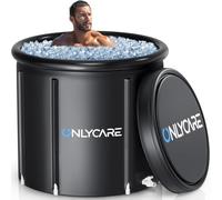 Athlete's Chilled Immersion Bath with Lid: 115 Gallon Multi-Layered Portable Cold Soak Tub for Restorative Therapy