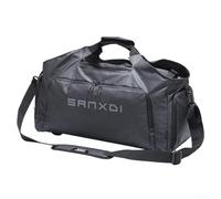 Athlete's Choice Spacious Nylon Duffel Bag Perfectly Suited for Gym Visits or Weekend Getaways (Black)