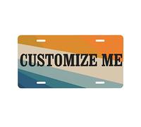 Athletic Abstract Custom Personalized License Plate,Customized License Plates For Front Of Car Novelty Car Tags With Your Own Text Image For Vehicle Car Auto Motorcycle Moped Bike Bicycle 6" X 12"
