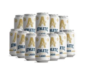 Athletic Brewing Co Alcohol-Free Lager - 12 x 355ml Cans | 0.5% ABV | Premium Non-Alcoholic Craft Lager | Imported Alcohol-Free Beer Case