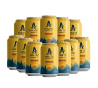 Athletic Brewing Co Upside Dawn Golden Ale 355ml Cans (12 Pack) - 0.5% ABV Alcohol Free American Craft Beer, Premium Non Alcoholic Golden Ale Gift Set for Men