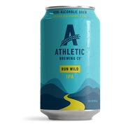 Athletic Brewing Company Craft NA - 12 Pack x 12 Fl Oz Cans - Run Wild IPA - Low-Calorie, Award Winning - The Ultimate Sessionable IPA Subtle Yet Complex Malt Profile