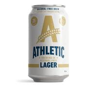 Athletic Brewing Lager - Non Alcoholic Lager, Case of 12 Cans