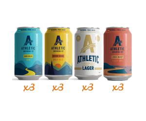 Athletic Brewing Mixed Case - 12 Pack Alcohol Free Craft Beer
