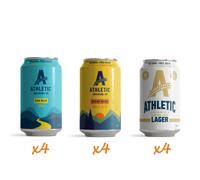 Athletic Brewing - Traditional Low Alcohol Mixed Case (Pack of 12)
