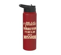 Athletic Director It's A Mission AD Administrator Apparel Stainless Steel Insulated Water Bottle