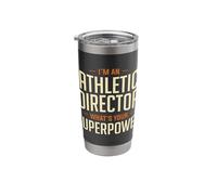 Athletic Director Superpower AD Administrator Apparel Stainless Steel Insulated Tumbler