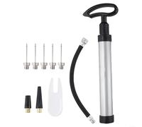 Athletic Essentials Compact & Reliable Mini Ball Pump Crafted from Strong Aluminum Material (Silver)