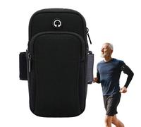 Athletic Exercise Bracelet - Universal Phone Pouch with Clear Touch Screen, Reflective Band Night Safety, Stretchy Comfortable Fit | Secure Mobile Holder for Men Women Lo