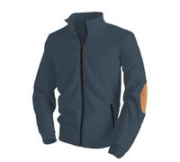 Athletic Jacket for Men Fall Spring Casual Track Jackets Full Zip Elbow Patchwork Long Sleeve Jackets with Pockets Gray