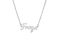 Athletic Script Necklace By Fan Freanzy, No metal, No Gemstone
