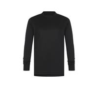 Athletic Sportswear Kids Long Sleeve T-Shirt Running Top Football Gym Sports Active Fitness Shirt (5-6 Years, Black)