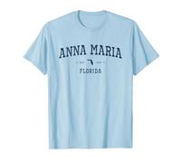 Athletic Vibes from Anna Maria, FL T-Shirt, Men, Baby Blue, Medium