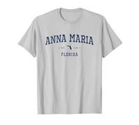 Athletic Vibes from Anna Maria, FL T-Shirt, Men, Silver Grey, Large
