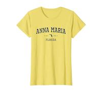 Athletic Vibes from Anna Maria, FL T-Shirt, Women, Lemon Yellow, X-Small