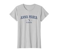 Athletic Vibes from Anna Maria, FL T-Shirt, Women, Silver Grey, 3X-Large